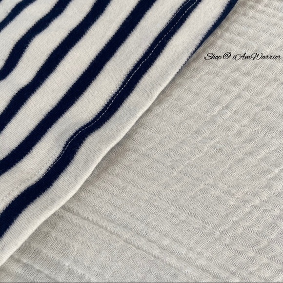 Anthropologie Postmark striped mixed media top *shop@iamwarrior - Picture 7 of 9